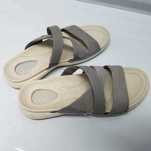 Dr Scholl's Slide Slip On Comfort Sandals Gray